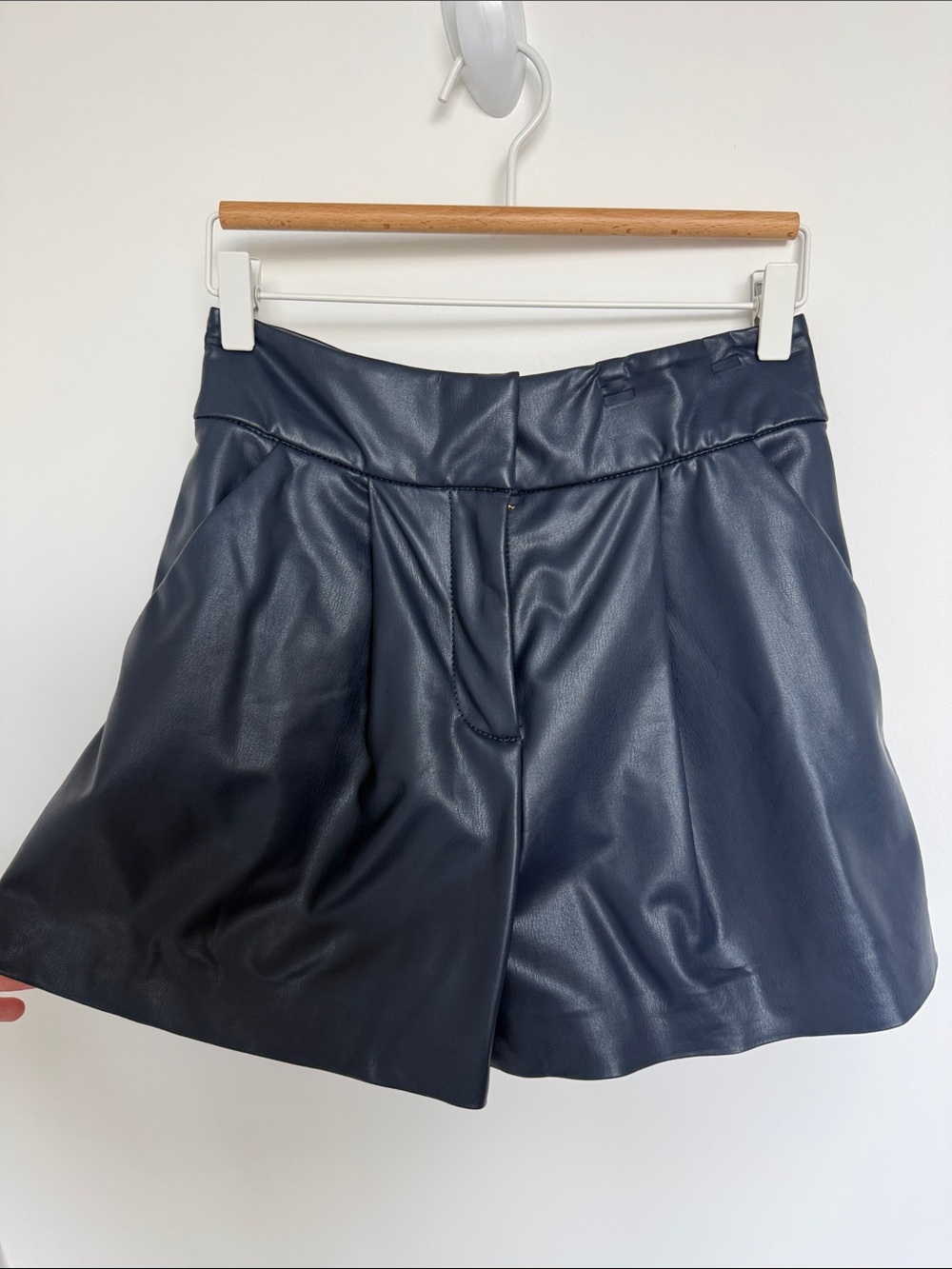 Veronica Beard Faux Leather  Shorts